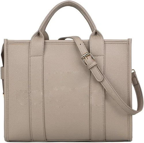 Veki The Tote Bag - Bolso de mano para mujer con cremallera, de piel sintética, bolso de lona para el hombro, bolso cruzado para el trabajo, la