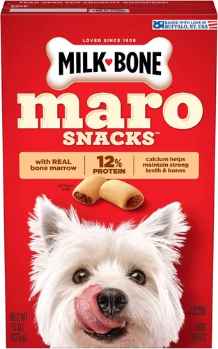 Miniatura 29 de Milk-Bone MaroSnacks Golosinas para perros pequeños con sabor a tocino con médula ósea, 40 onzas (paquete de 2) (el diseño del empaque puede variar)
