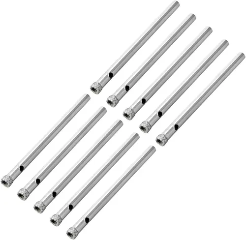 uxcell Brocas de diamante de 0.157 in, sierras de agujero para azulejos de vidrio, porcelana, mármol, botellas de cerámica, ollas de ladrillo,