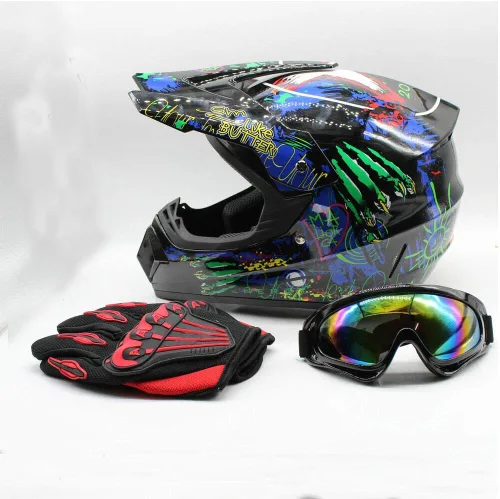 Casco de motocross para adultos, casco de motocicleta, casco de descenso de carretera, motocicleta de cara completa, ATV Dirt Bike regalo, MTB
