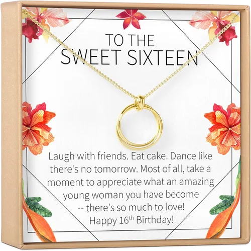 Dear Ava Collar de regalo para mujeres y niñas, colgante de joyería moderna ajustable, idea de regalo de amor para ella con tarjeta sincera, regalos