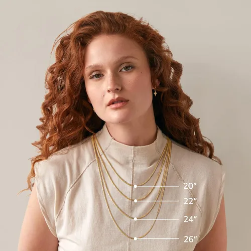 Miniatura 2 de PAVOI Italian Solid 925 Sterling Silver, 22K Gold Plated Chain Necklaces Snake, Square Box, Cable, Super Flex Curb, Miami Cuban and Rope