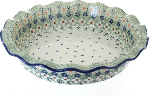 Miniatura 17 de Blue Rose Polish Pottery - Plato para pastel de margaritas azules - 10.5" de diámetro - Plato de cerámica para hornear, para pasteles, quiches