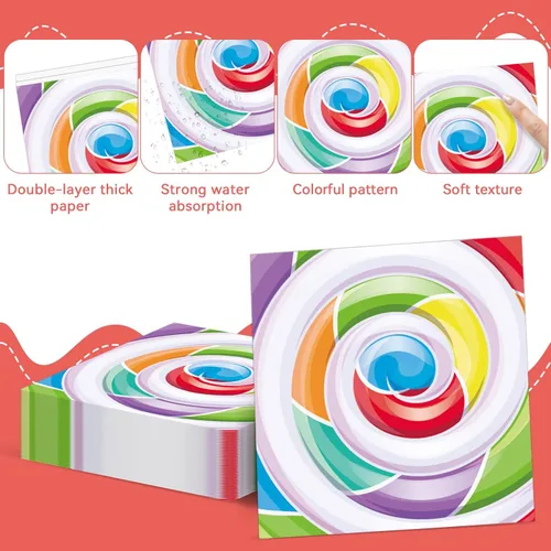 Miniatura 4 de Juego vajilla 96 piezas de suministros para fiesta de Candyland, 24 invitados, platos de postre y servilletas de piruleta decoración fiesta niños
