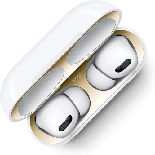 Miniatura 10 de elago Protector contra el polvo compatible con AirPods Pro (1 y 2), película antipolvo, protege del polvo de hierro y metal (1 juego, gris oscuro)