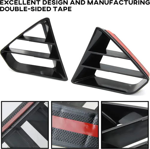 Miniatura 2 de Insertos de rejilla superior delantera para Ford Mustang GT 2018-2023, inserto de rejilla de radiador modificado negro para accesorios Ford Mustang