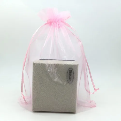 Miniatura 16 de SUNGULF 100 bolsas de organza con cordón de 6 x 9 pulgadas, 6.3 x 8.7 in, regalo fuerte, bolsa de dulces, joyería, fiesta, boda, recuerdo