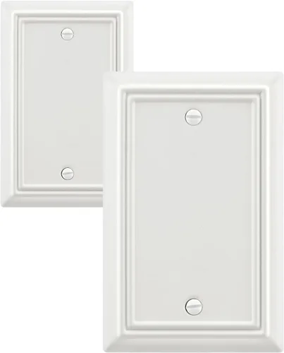Miniatura 11 de Paquete de 1 Placa de Pared Combinada Toggle/Decorativa, Cubierta de Placa de Pared de Metal para Interruptor de Luz, Receptáculo, Interruptor