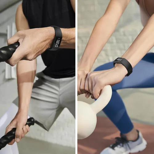 Miniatura 5 de Paquete de 2 correas impermeables compatibles con Fitbit Charge 3, Fitbit Charge 4, Fitbit Charge 3 SE, pulseras deportivas suaves clásicas