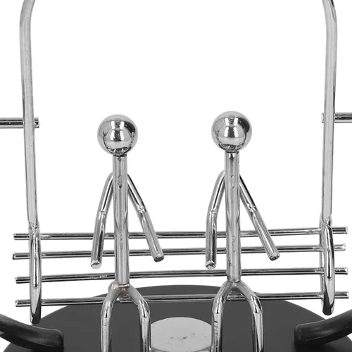 Miniatura 5 de KENANLAN Bolas de equilibrio, bolas de equilibrio de metal para parejas, bolas de equilibrio de péndulo, juguetes divertidos de ciencia física