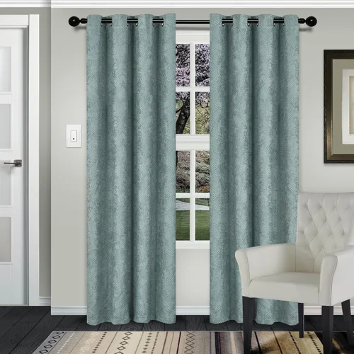 Miniatura 15 de Superior Waverly - Juego de 2 cortinas opacas, par de paneles con aislamiento térmico con ojales en la parte superior, hermosas cortinas de Gris
