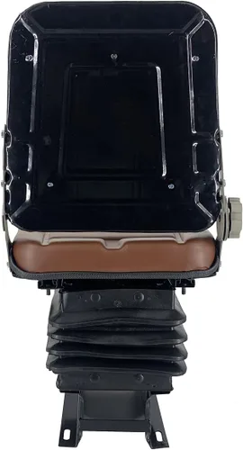 Miniatura 3 de Reemplazo de asiento de suspensión, universal, ajustable, impermeable, resistente, para tractor, carretilla elevadora, excavadora, cargadora Marrón