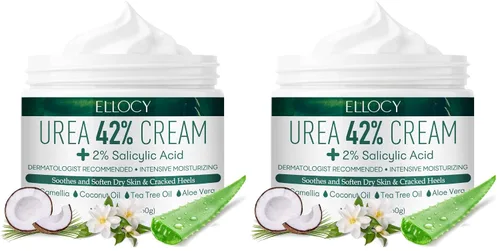 Miniatura 7 de Crema para pies de urea 42%, ácido salicílico, 5.29 onzas, el mejor removedor de callos, hidrata y rehidrata los pies, para piel gruesa, agrietada
