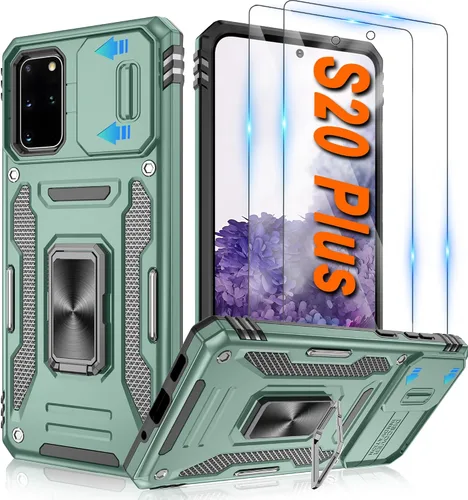 Miniatura 31 de Atump Funda para Motorola Moto G Play 2024 (4G) con [paquete de 2] protector de pantalla HD y cubierta para cámara deslizante, soporte de anillo