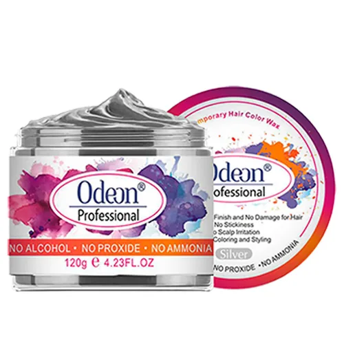Miniatura 11 de Odeon Cera negra para el cabello, tinte temporal natural, lavable con cera de abejas y árbol de té, sin daños, sin alcohol, sin peróxido y sin Negro