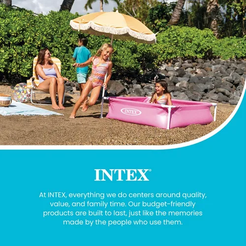 Miniatura 5 de Intex - Piscina infantil miniatura de vinilo duradero de 4 pies x 12 pulgadas, piscina sobre el suelo para niños y enseñanza para bebés de 3 años