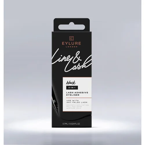 Miniatura 10 de Eylure Line & Lash - Delineador de ojos adhesivo 2 en 1, color negro