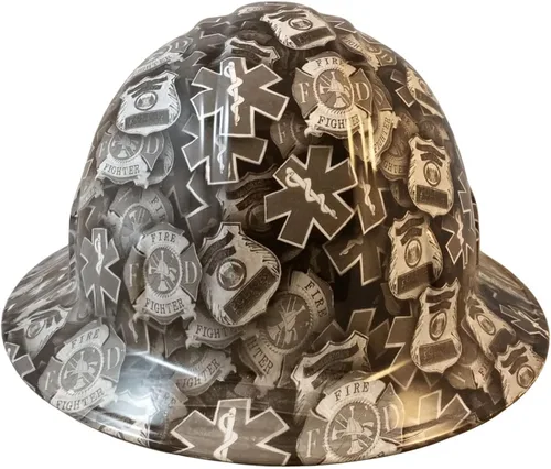 Miniatura 4 de Texas America Safety Company Casco de seguridad con visera completa, diseño patriótico hidroimpreso, con suspensión de 4 puntos y bolsa Primera
