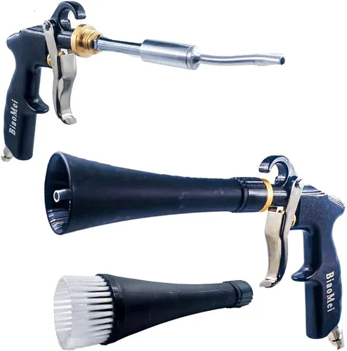 Pistola de lavado de alta presión para interior de automóvil, limpieza de detalles, limpieza de detalles, pistola de lavado en seco con cepillo
