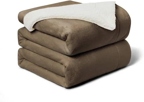 Miniatura 23 de Walensee Manta de Forro Polar Sherpa (Tamaño Individual 60"x80" Coral) Manta Afelpada Peluda Súper Suave Reversible de Microfibra y Franela