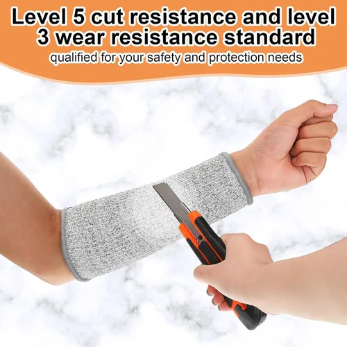 Miniatura 4 de Neer 4 pares de mangas protectoras para brazos para piel delgada, anticortes, resistentes a quemaduras, funda para antebrazo para cocina y azul
