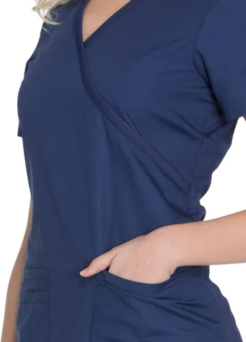 Miniatura 3 de Cherokee Women's Workwear Originals Mock Wrap Scrubs Shirt