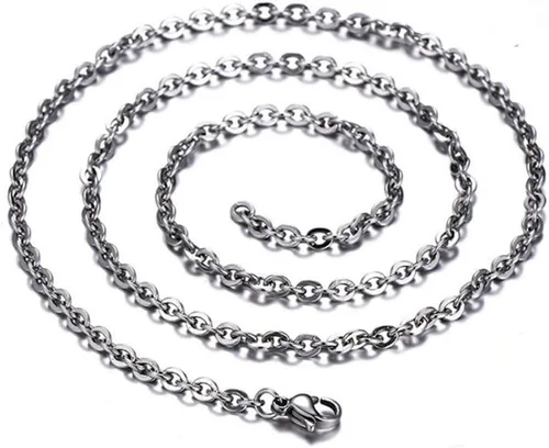 Miniatura 6 de Minelife 30 cadenas de acero inoxidable a granel, cadenas para hacer joyas, collares chapados en plata, cadena de eslabones para fabricación