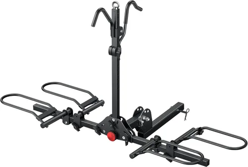 Young - Portabicicletas para 2 bicicletas, plataforma para montaje en autos, camiones y minivans, compatible con bicicletas con ruedas de hasta 5