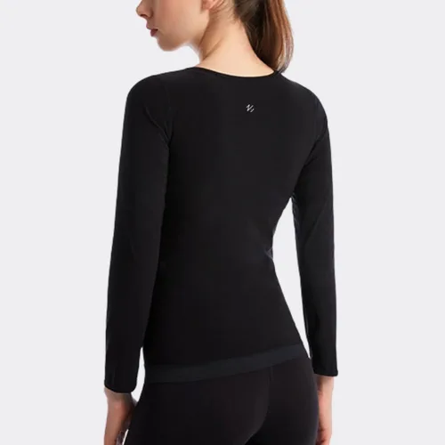 Miniatura 5 de Nano Hertz Traje de sudor para sauna, moldeador de cuerpo, camiseta de manga larga para mujer