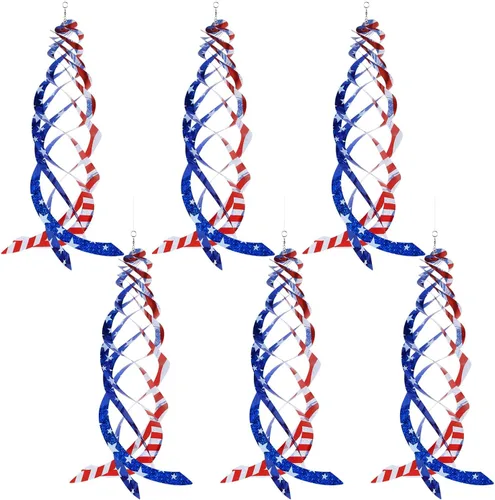 Miniatura 12 de Hausse Reflectores espirales repelentes de pájaros azules de Mylar giratorios, dispositivo reflectante colgante para disuadir aves, decorativo