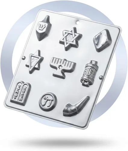 Miniatura 6 de Surtido judío Religioso Chocolate Candy Mold 410