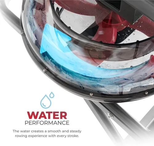 Miniatura 3 de Sunny Health & Fitness Sunny Health & Fitness AquaStrive Series Smart Water Rower, 300LB Capacity Plus Dynamic Hydro Resistance for Home Cardio