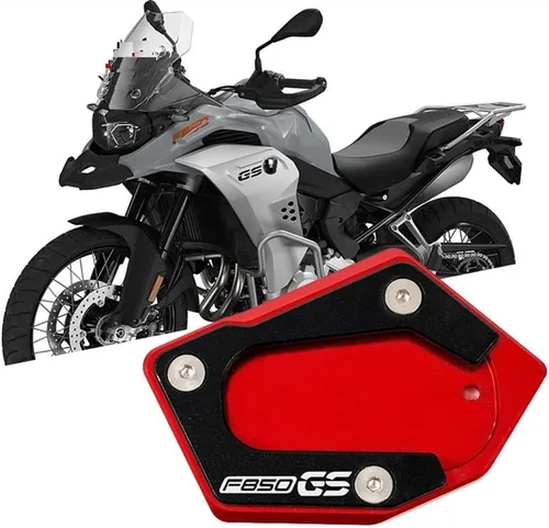 Miniatura 2 de SCUUBE for BMW F850GS F 850 GS 2018-2020 Motorcycles Kickstand Foot Side Stand Enlarger Plate Extension Pad CNC Support Plate Extension