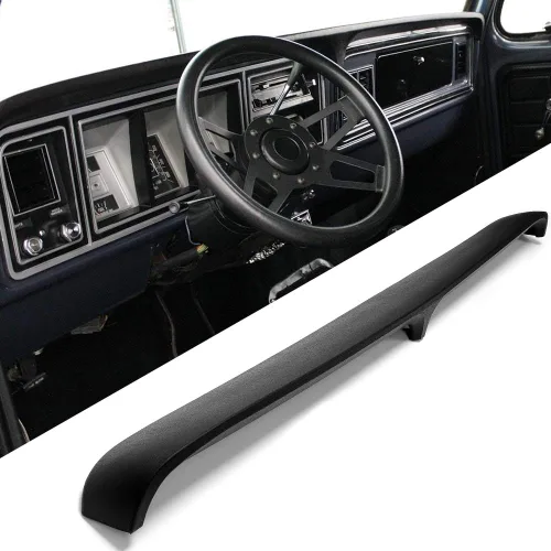 Miniatura 7 de HECASA Funda Negra para Salpicadero Funda para Tablero Compatible con Ford F100 F150 F250 F350 Bronco 1973-1979 Reemplazo de Almohadilla de Tablero