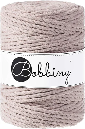 Miniatura 14 de Bobbiny Cordón de macramé XXL de 0.197 in y 3 capas (aguamarina), 108 yds/330 pies (100% algodón reciclado)