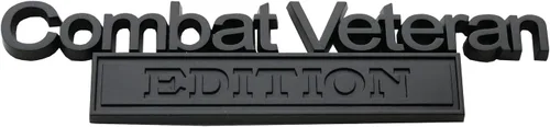 Miniatura 2 de 1 emblema de edición de veterano de combate, calcomanías en relieve 3D, calcomanías exteriores para camionetas, insignias de repuesto para F150 F250