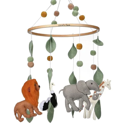 Miniatura 10 de Móvil para cuna de bebé – Móvil colgante de madera para cuna, decoración de guardería para niños y niñas, regalo perfecto de ducha