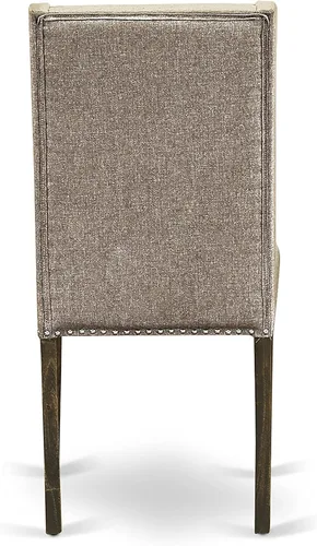 Miniatura 13 de East West Furniture F2FL5-716 - Juego de mesa de comedor de 5 piezas, incluye una mesa de cocina redonda con pedestal y 4 sillas de comedor Parson