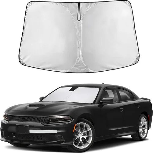 Miniatura 260 de Econour Parasol para parabrisas compatible con Honda Civic 2016-2021, protector de parasol plegable para ventana, bloquea los rayos UV y mantiene tu