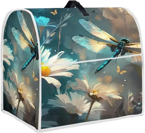 Miniatura 12 de Funda para batidora con estampado de girasol y bandera americana, cubierta protectora contra el polvo, adecuada para la mayoría de los modelos