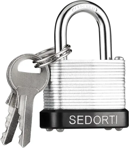 Miniatura 2 de SEDORTI Juego de Candados de Acero Laminado, 1-1/4" de Ancho, Candados Pequeños de Alta Resistencia para Casillero, Candados con Llaves Similares