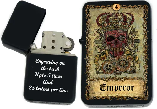 Miniatura 3 de Tarjeta de tarot personalizada, mazo de tarot de huesos eternos mayores, tarjetas coloridas, regalos coleccionables únicos, encendedores a prueba