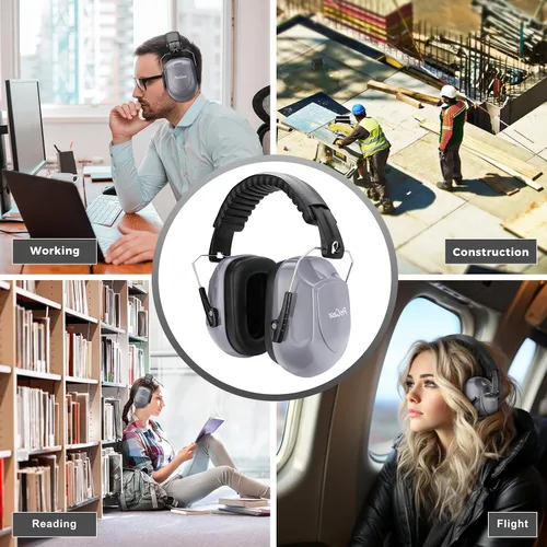 Miniatura 130 de ProCase NRR 28dB Noise Reduction Ear Muffs, Foldable Adjustable Noise Cancelling Headphones