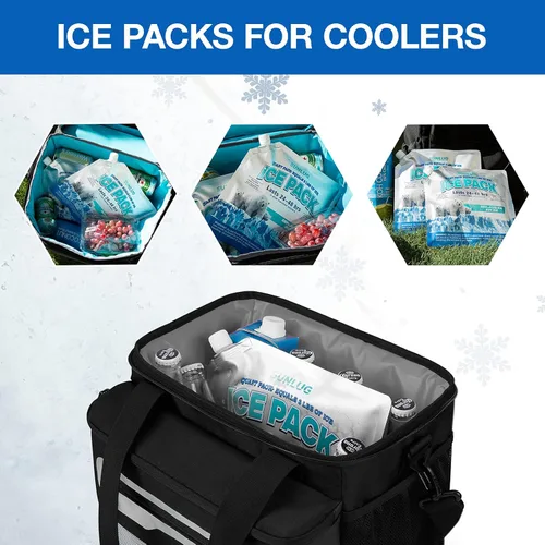 Miniatura 4 de Paquetes de hielo para enfriadores, paquetes de hielo reutilizables para enfriadores, paquetes de congelador de larga duración para bolsa de Paquete