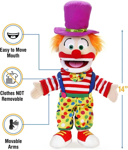 Miniatura 3 de Payaso de 14", marioneta de mano