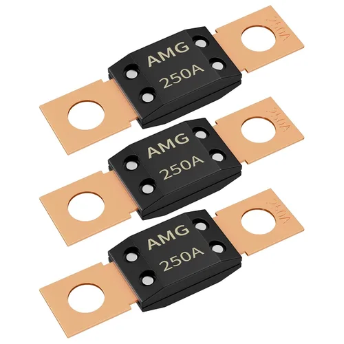 Miniatura 7 de Joinfworld 3 fusibles MEGA de 200 A, montaje de perno de alta corriente automotriz 200 Amp MEGA/AMG fusible para automóviles, camiones, vehículos