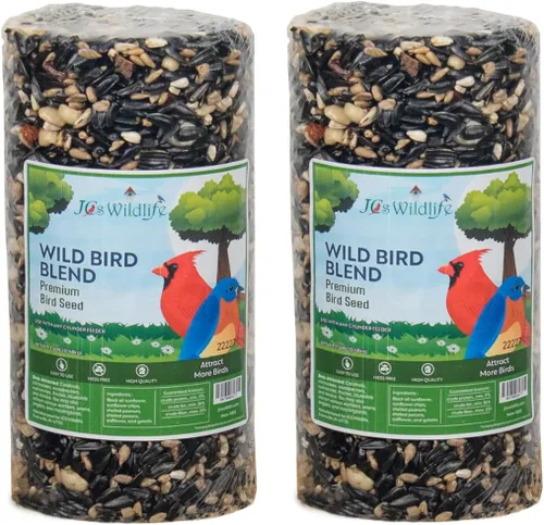 Miniatura 9 de JCs Wildlife Wild Bird Blend - Cilindro pequeño de semillas de pájaro, 1.5 libras (1 cilindro)