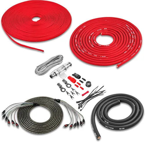 Miniatura 11 de Belva True 1/0 Calibre AWG Premium CCA Kit Completo de Cableado de Amplificador con Cable RCA OFC de 2 Canales - BAK02BL Azul