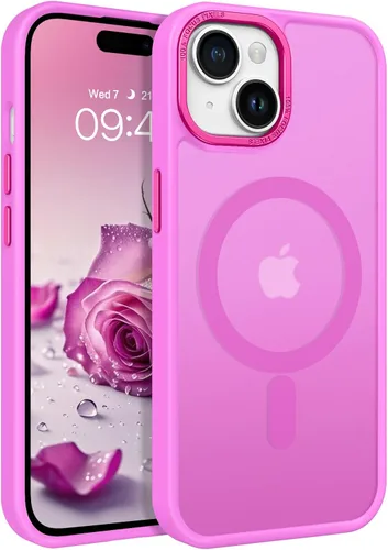 Miniatura 28 de BENTOBEN Funda para iPhone 15, funda para iPhone 15 compatible con MagSafe, funda magnética mate translúcida a prueba de golpes para mujeres