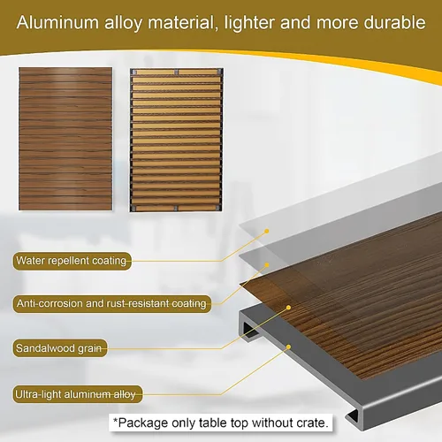 Miniatura 5 de Cubierta para Jaula de Perro de 48 Pulgadas con Imanes para Jaula - Cubierta Plegable de Aluminio para Perrera Decorativa Mesa de Almacenamiento Nuez